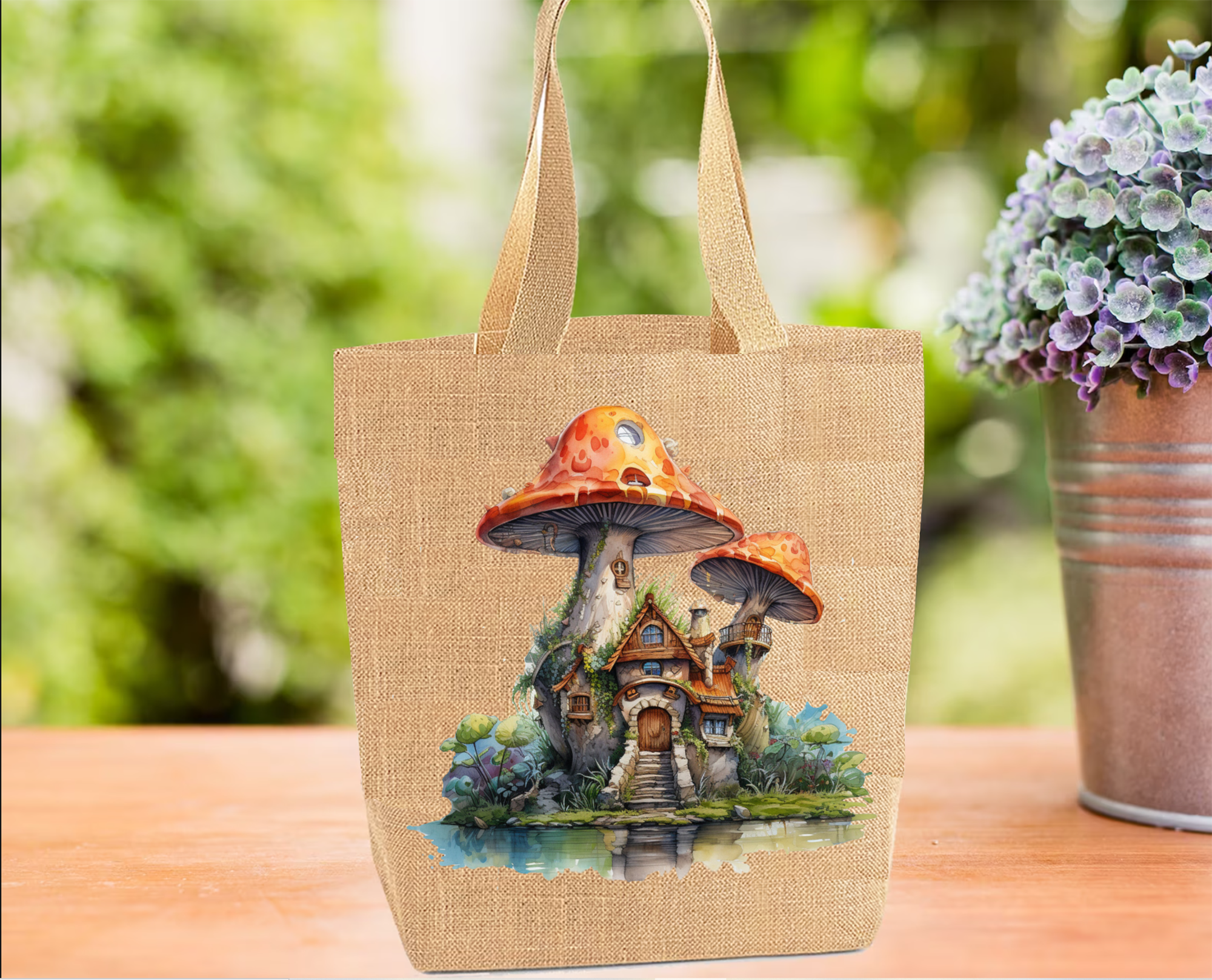 Fantasy Mushroom Tote Bag